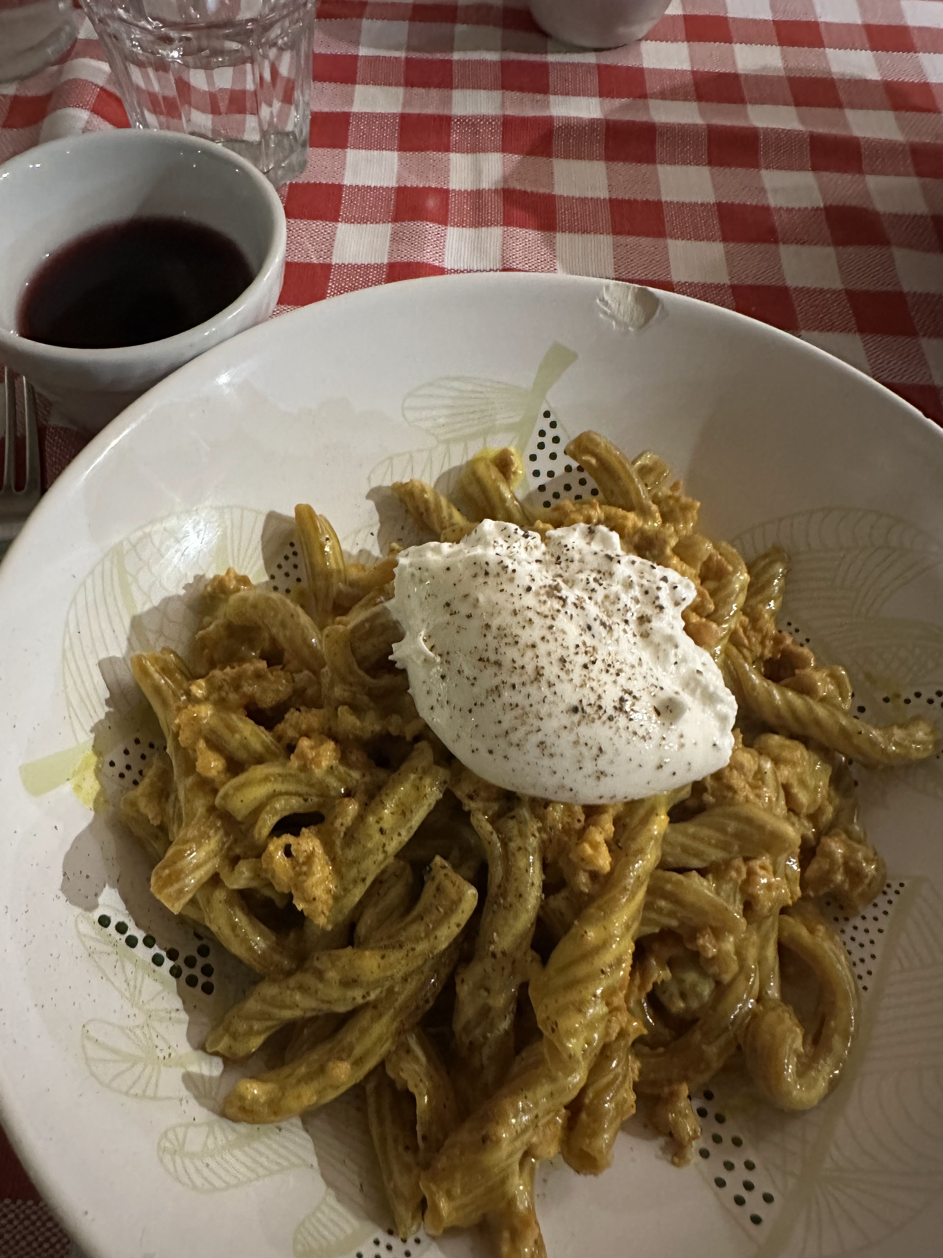 Torchietti con burrata